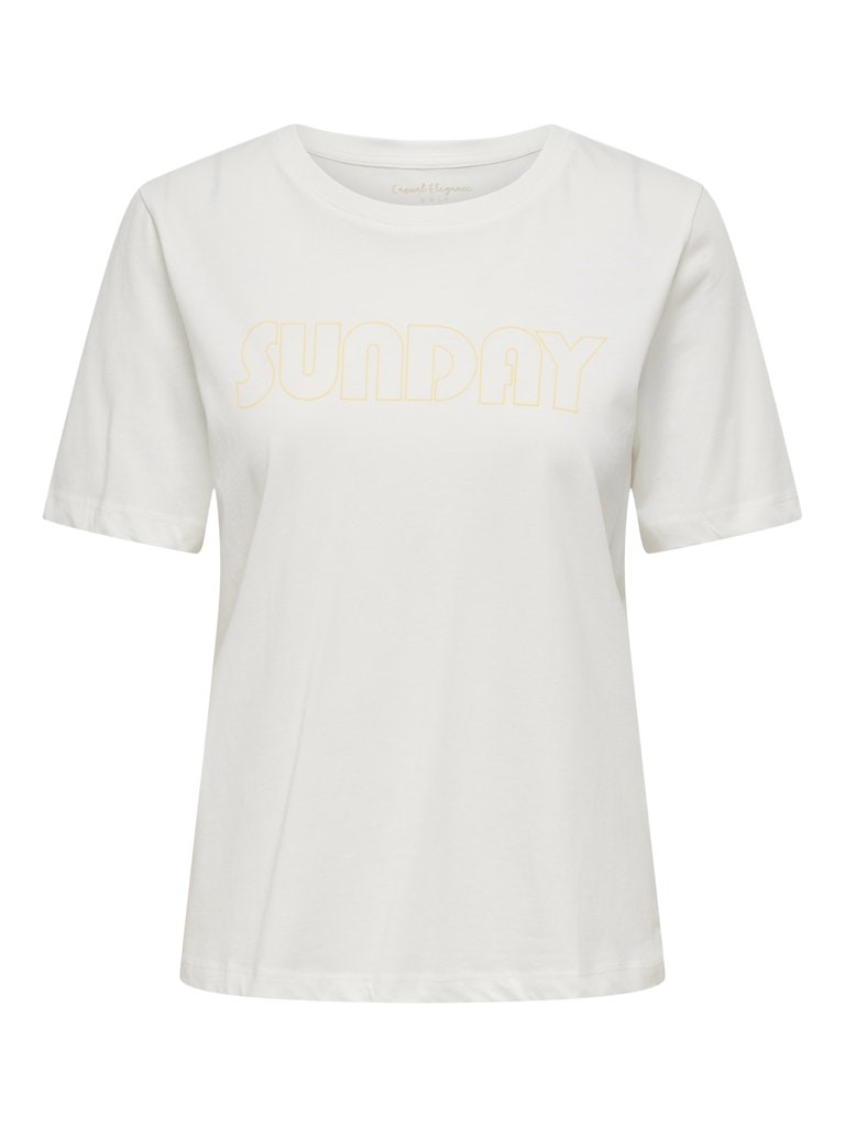 Only Kadın T-Shirt 15368715 Cloud Dancer