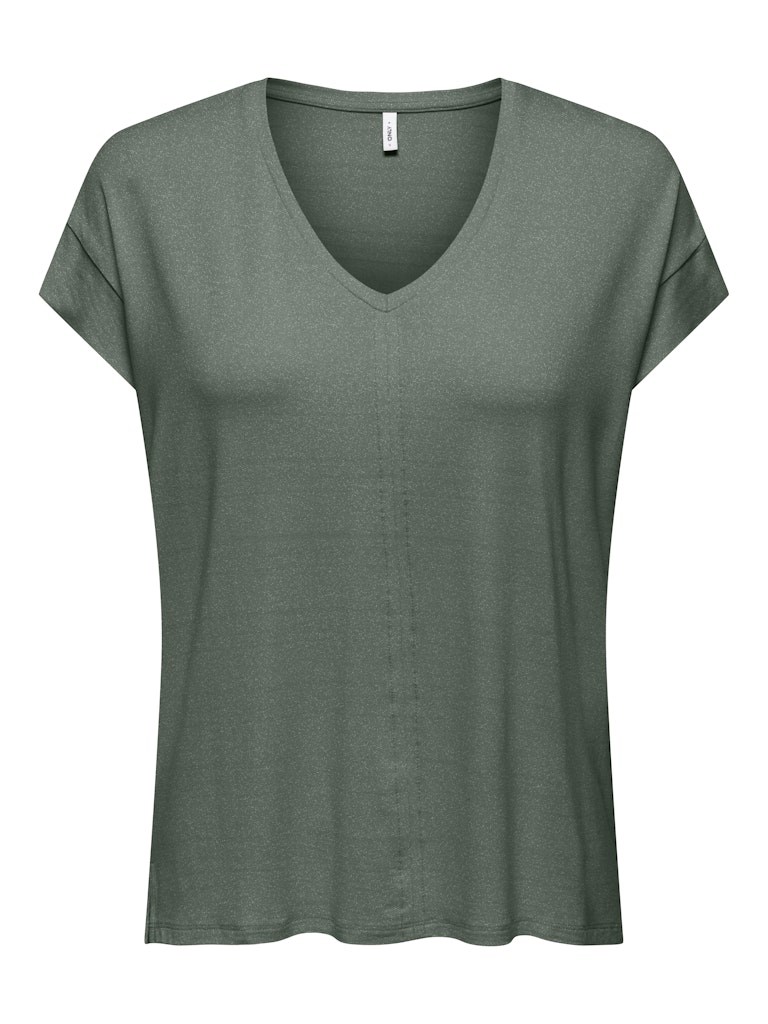 Only Kadın T-Shirt 15369279 Laurel Wreath Silver