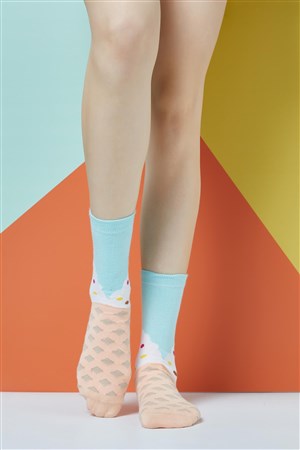 The Socks Company Kadın Çorap 15KDCR785K Çok Renkli
