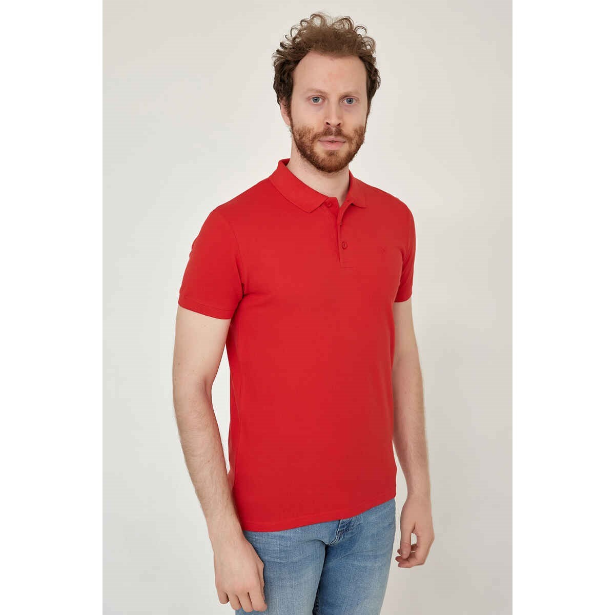 Cazador Erkek T-Shirt 19YCEEOM4613 B.Kırmızı