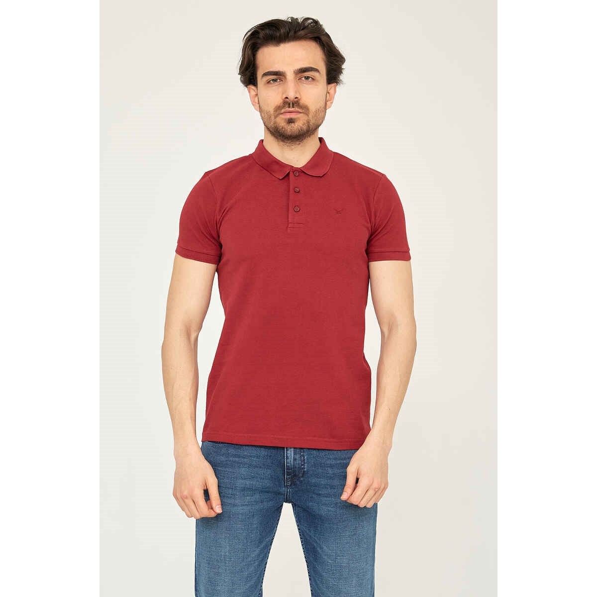 Cazador Erkek T-Shirt 19YCEEOM4613 Bordo