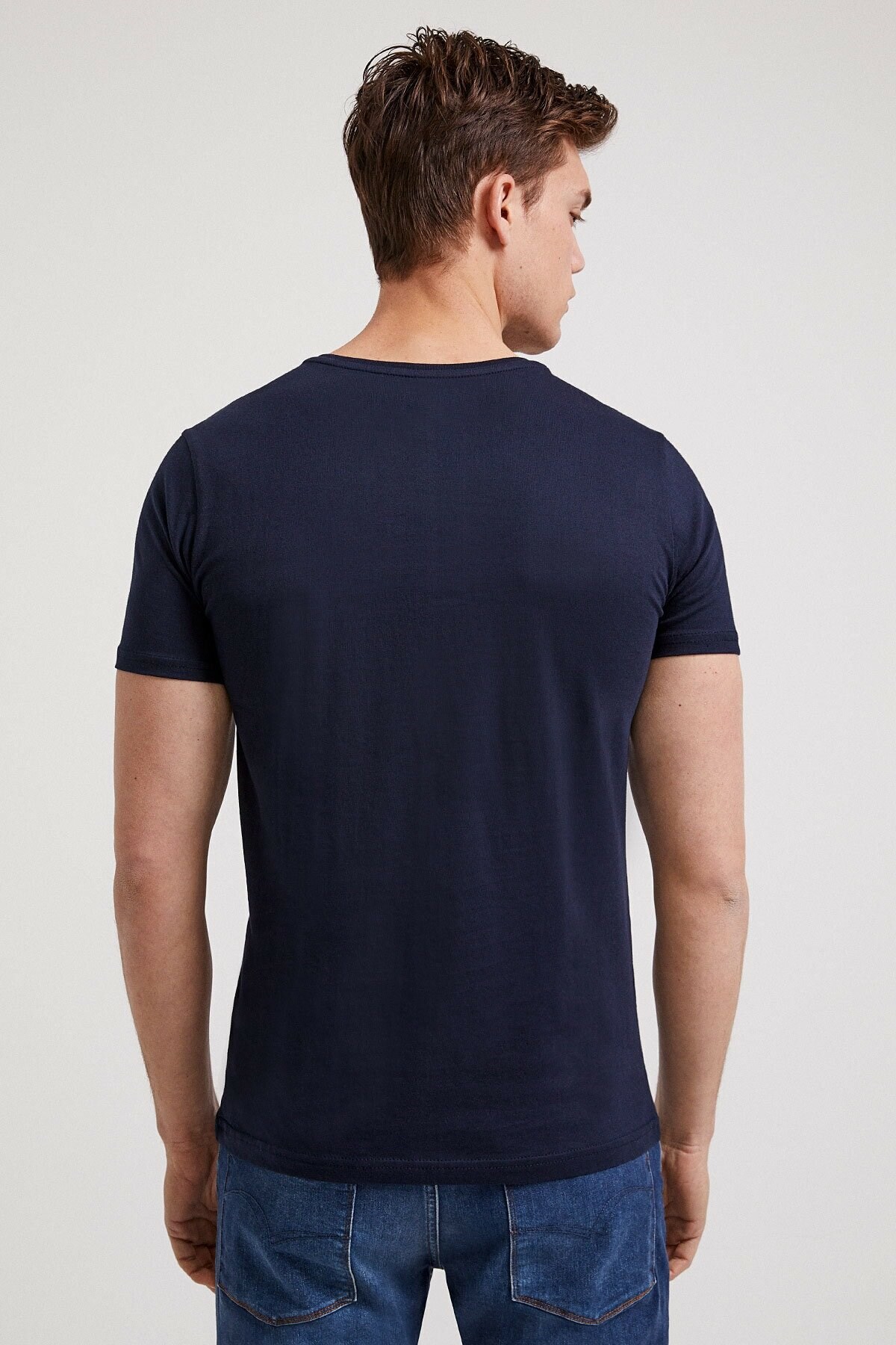 Lee Cooper Erkek T-Shirt 202 LCM 242011 K. Lacivert
