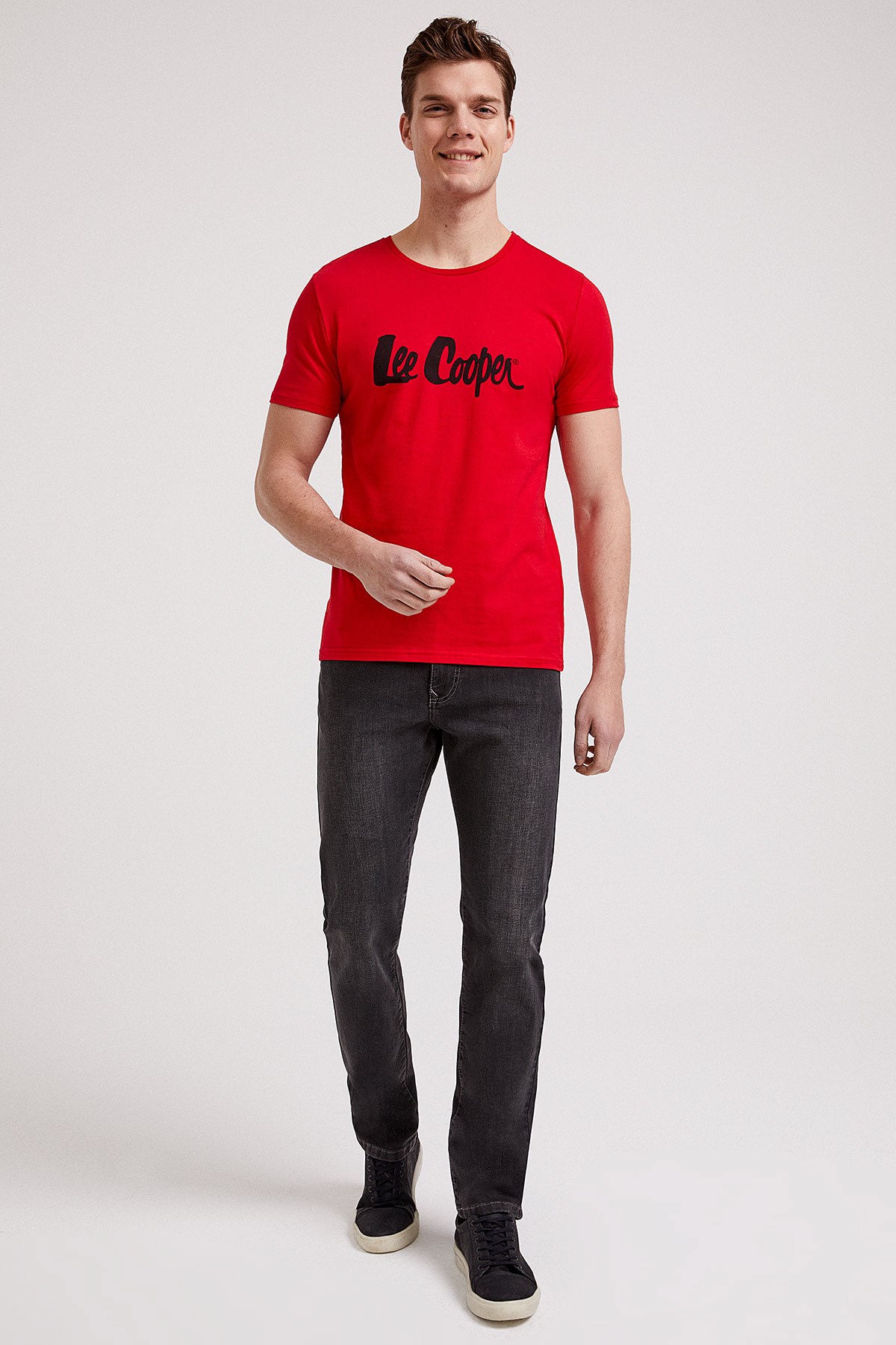 Lee Cooper Erkek T-Shirt 202 LCM 242011 Kırmızı