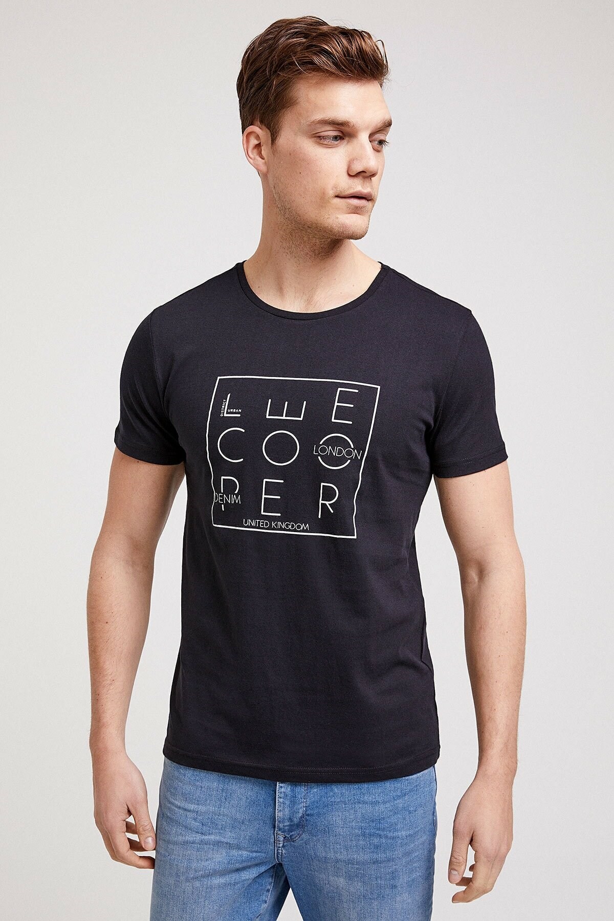 Lee Cooper Erkek T-Shirt 202 LCM 242021 Siyah