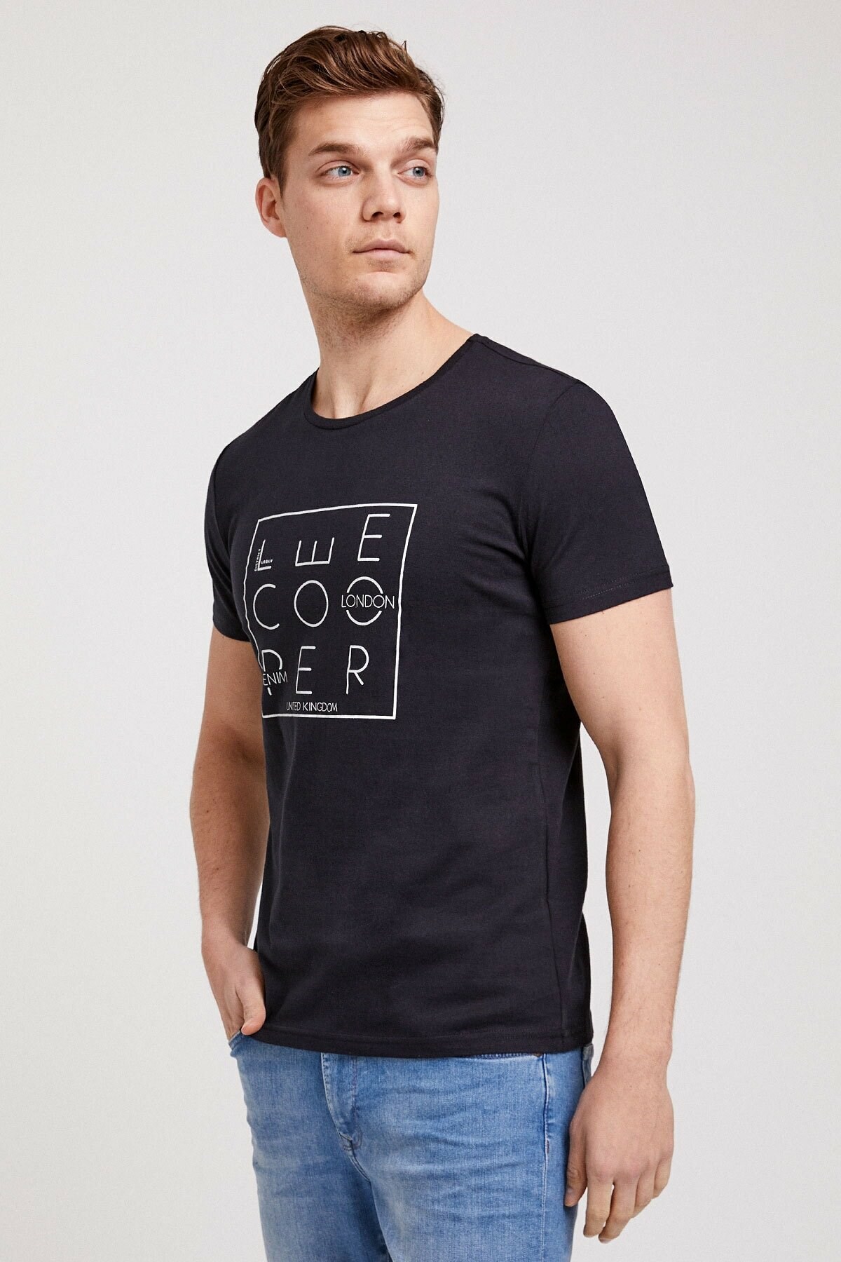 Lee Cooper Erkek T-Shirt 202 LCM 242021 Siyah