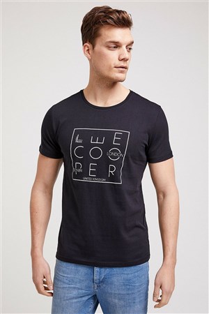 Lee Cooper Erkek T-Shirt 202 LCM 242021 Siyah