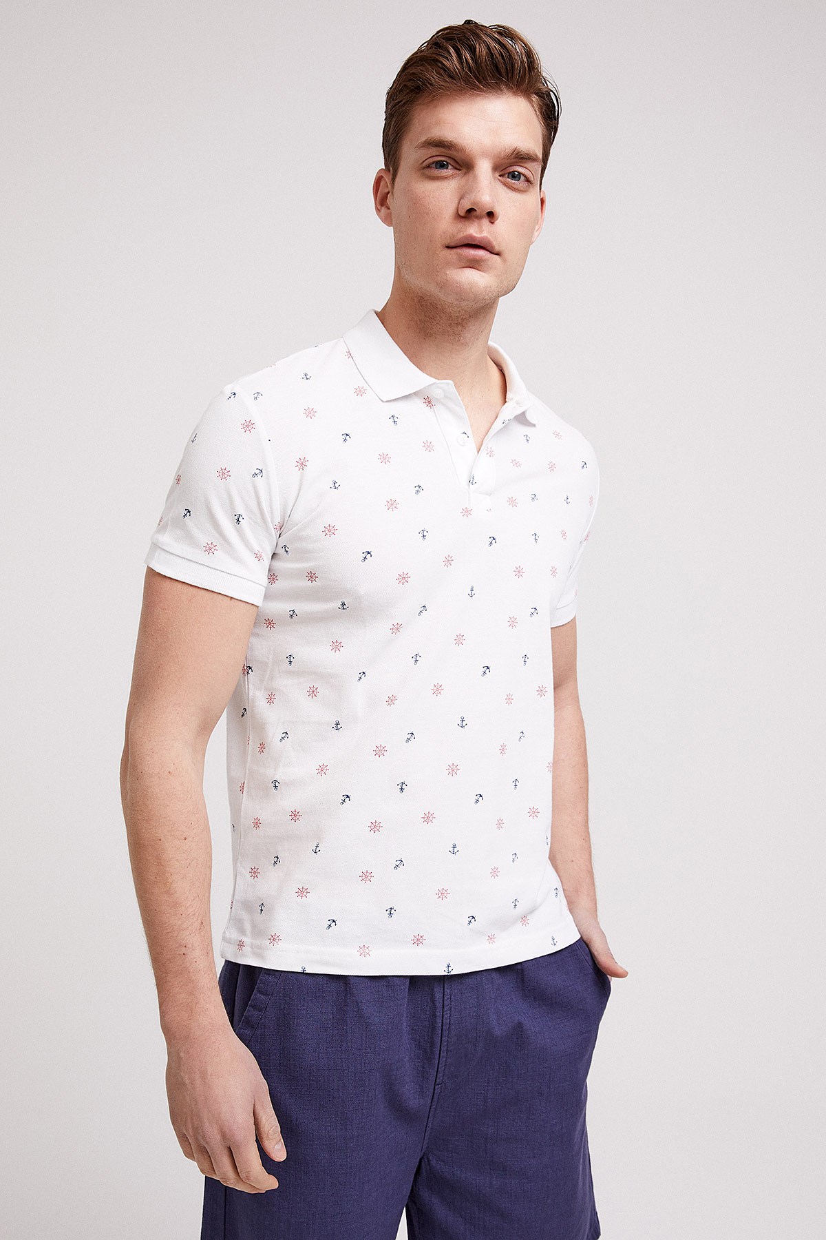 Lee Cooper Erkek T-Shirt 202 LCM 242043 Beyaz