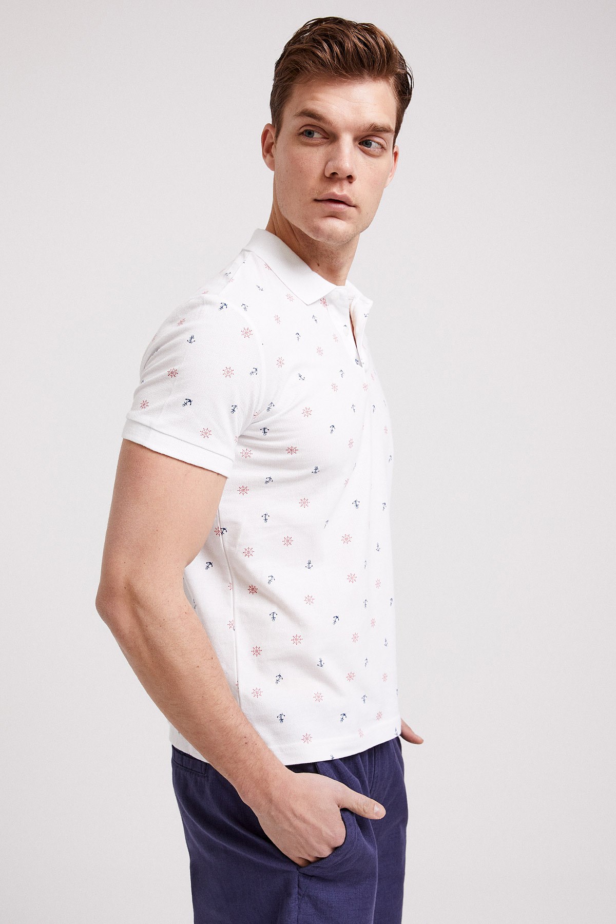 Lee Cooper Erkek T-Shirt 202 LCM 242043 Beyaz