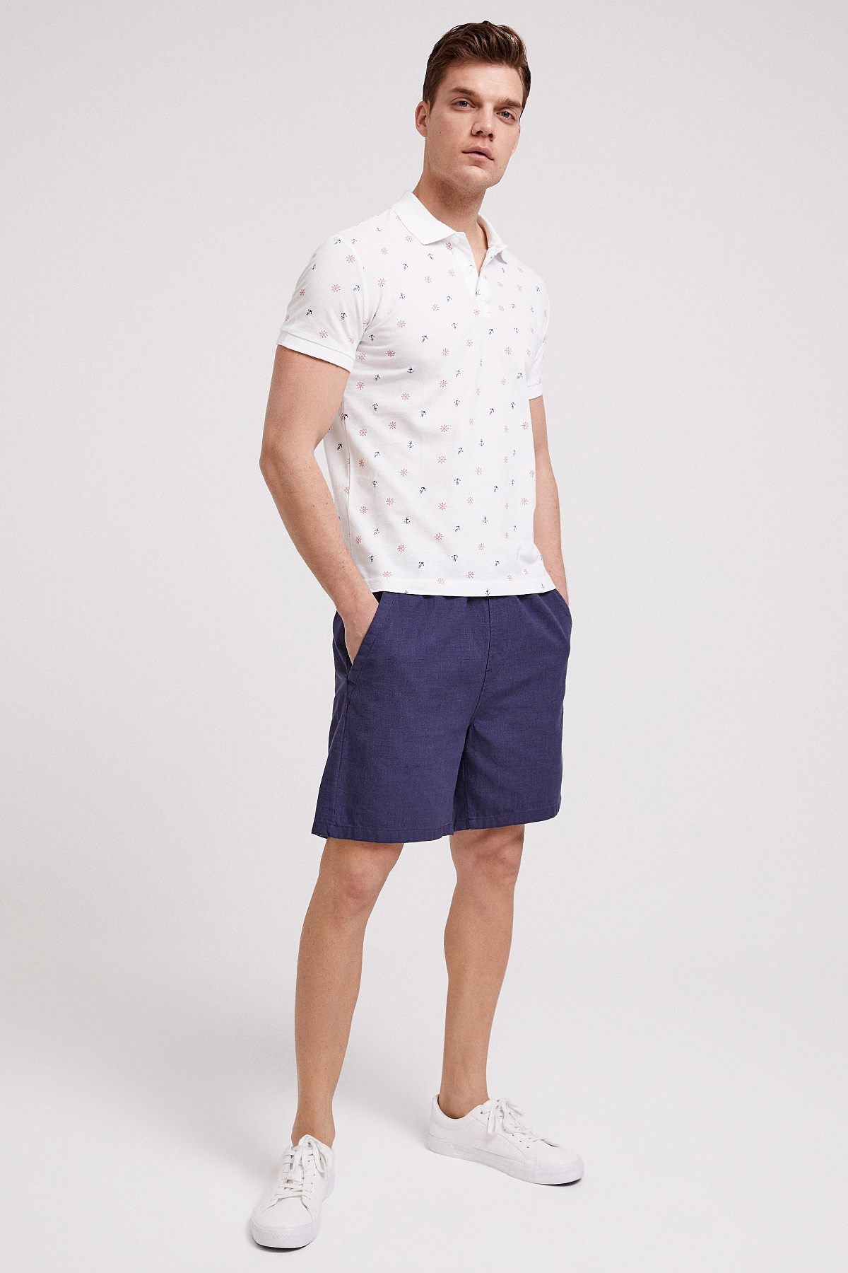 Lee Cooper Erkek T-Shirt 202 LCM 242043 Beyaz