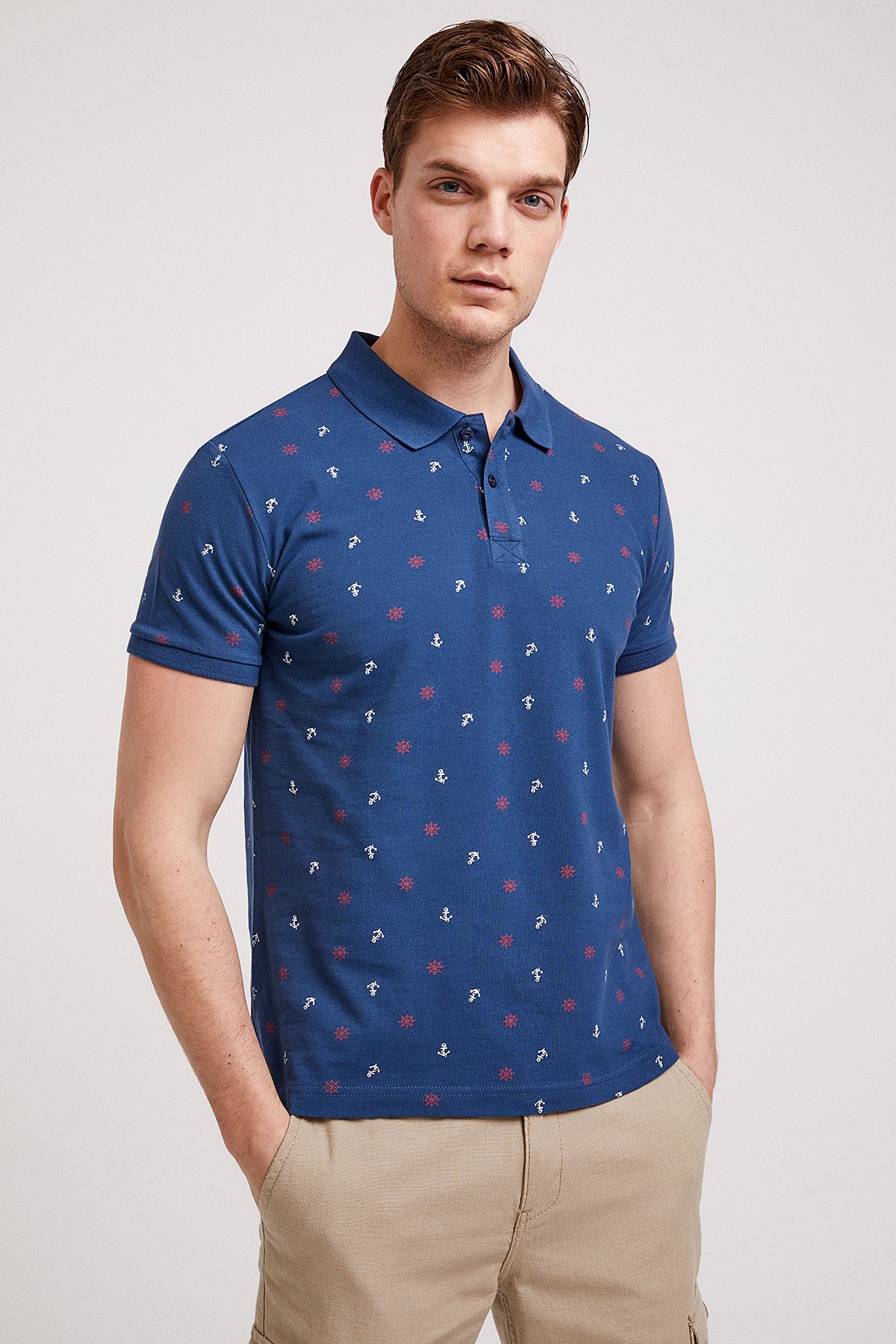 Lee Cooper Erkek T-Shirt 202 LCM 242043 İndigo