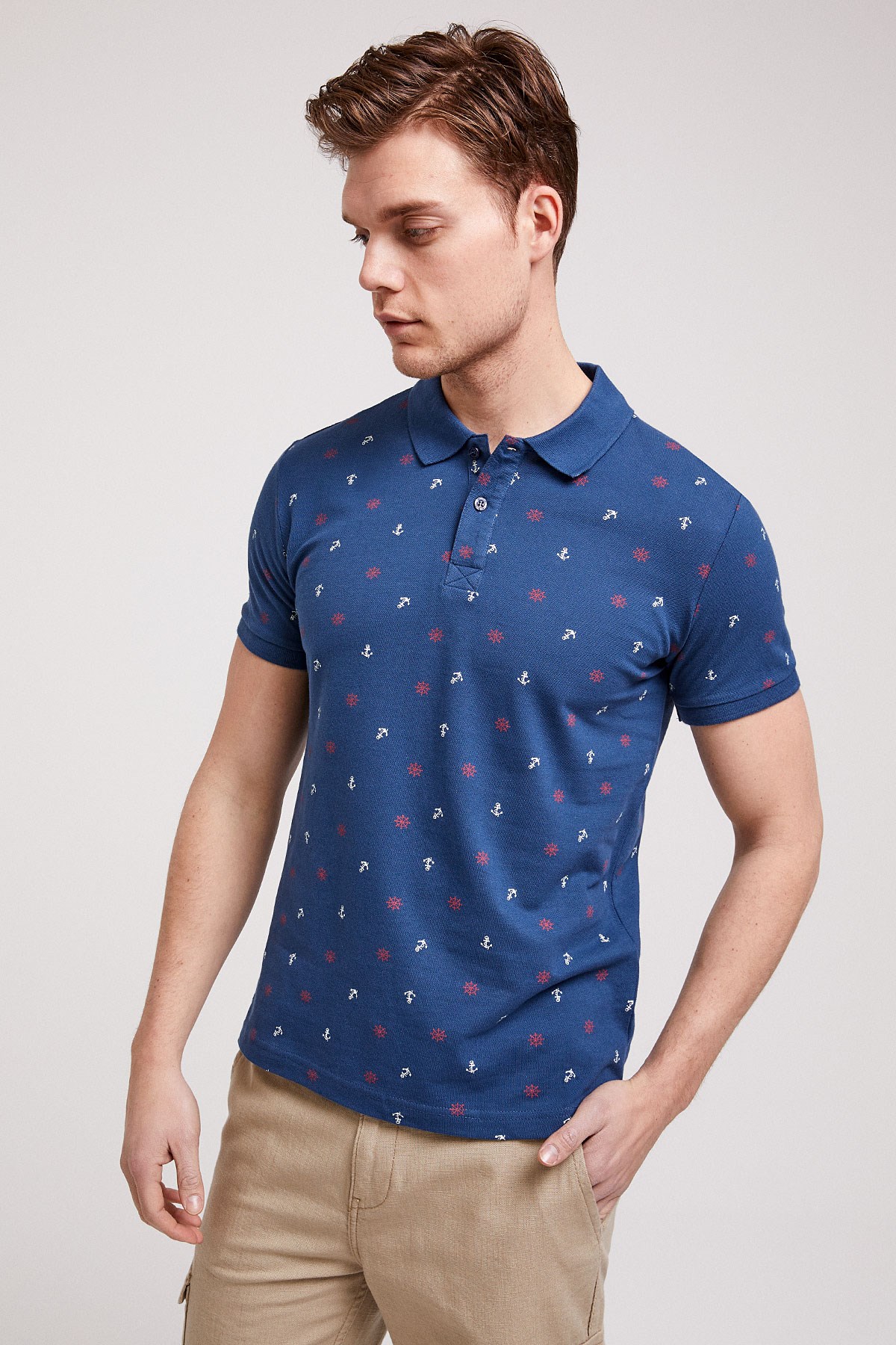 Lee Cooper Erkek T-Shirt 202 LCM 242043 İndigo