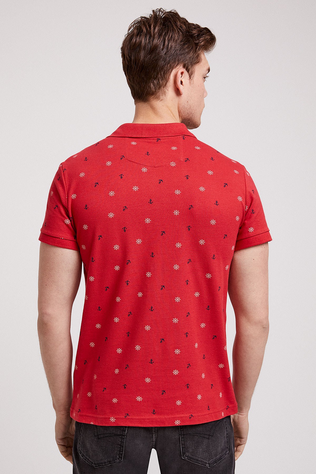 Lee Cooper Erkek T-Shirt 202 LCM 242043 Kırmızı