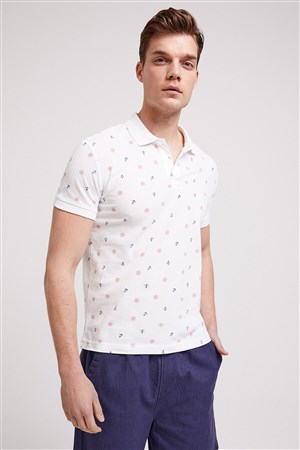 Lee Cooper Erkek T-Shirt 202 LCM 242043 Beyaz