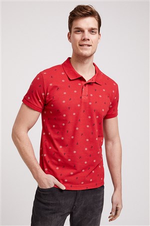 Lee Cooper Erkek T-Shirt 202 LCM 242043 Kırmızı