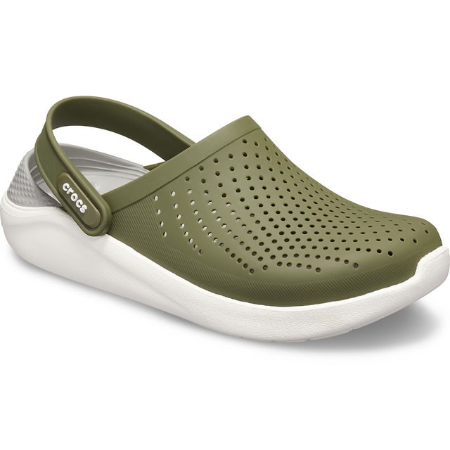 Crocs Unisex Sandalet 204592 Army Green/White