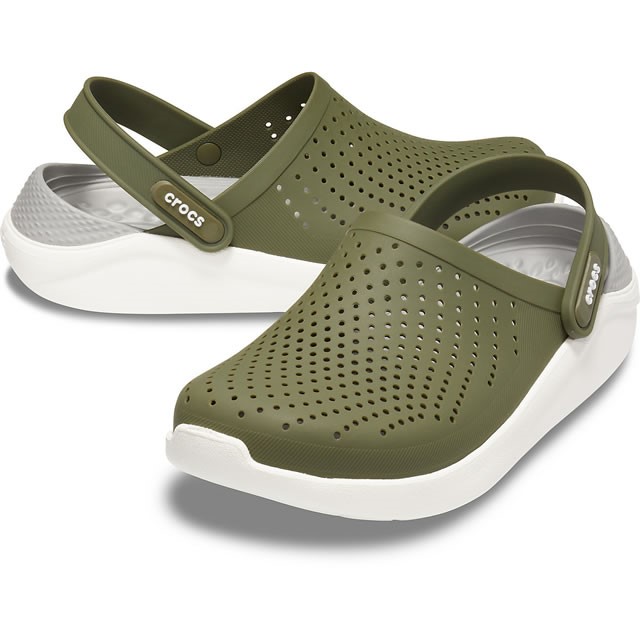 Crocs Unisex Sandalet 204592 Army Green/White