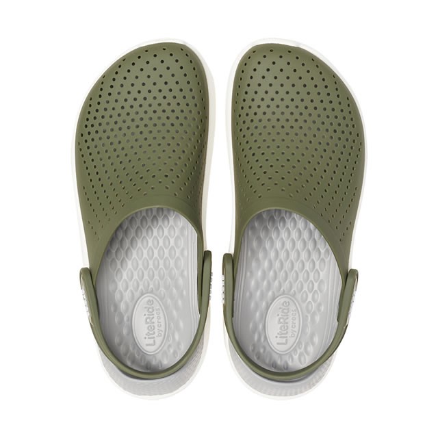 Crocs Unisex Sandalet 204592 Army Green/White