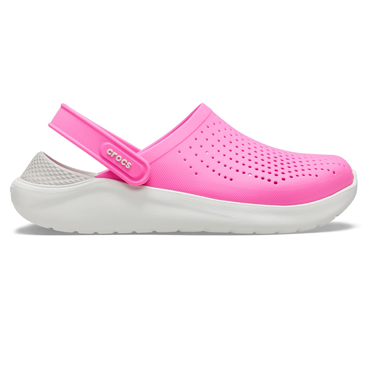 Crocs Unisex Sandalet 204592 Electric Pink/Almost White