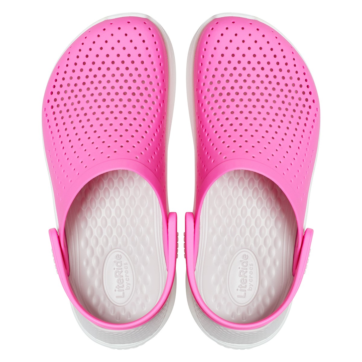 Crocs Unisex Sandalet 204592 Electric Pink/Almost White