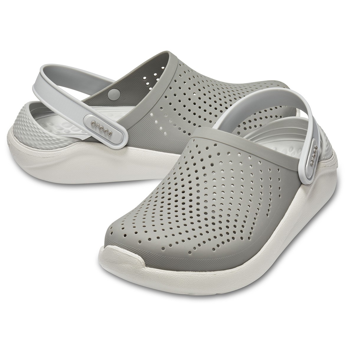 Crocs Unisex Sandalet 204592 Smoke/Pearl White