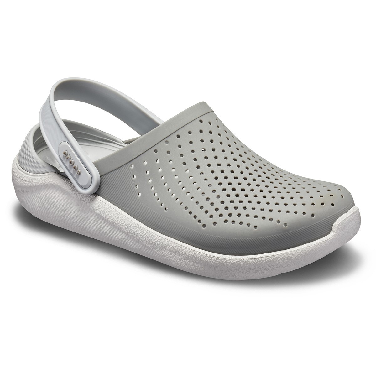 Crocs Unisex Sandalet 204592 Smoke/Pearl White