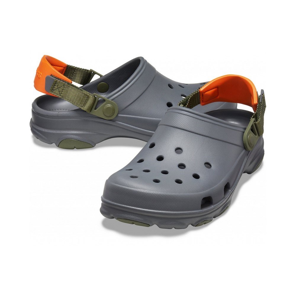 Crocs Erkek Sandalet 206340 Slate Grey/Multi