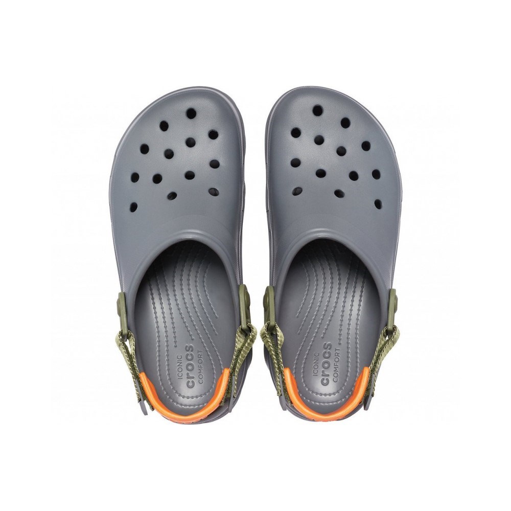 Crocs Erkek Sandalet 206340 Slate Grey/Multi