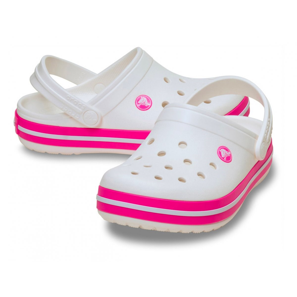 Crocs Unisex Çocuk Sandalet 207006 White/Pink Crush