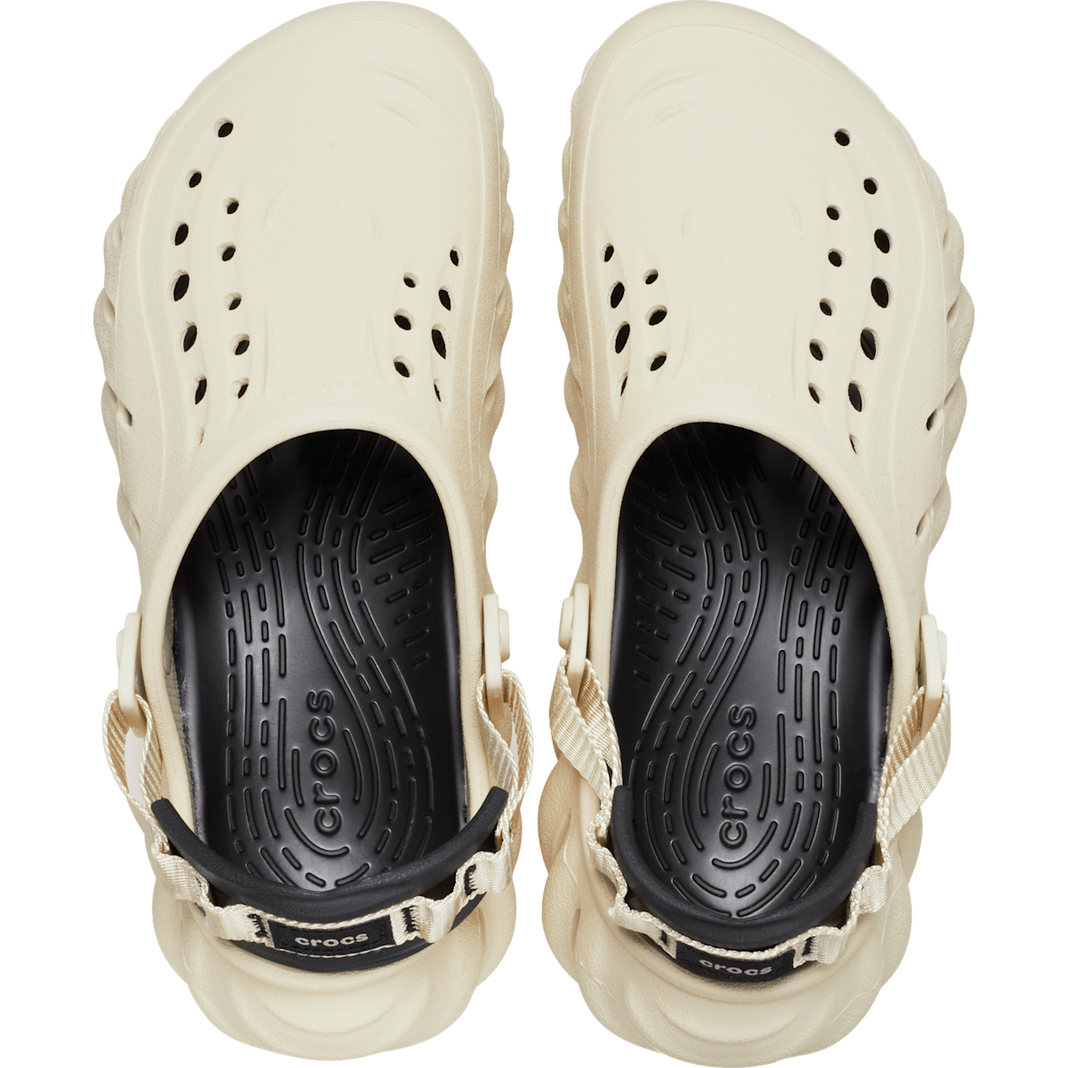 Crocs Unisex Sandalet 207937 Bone/Black