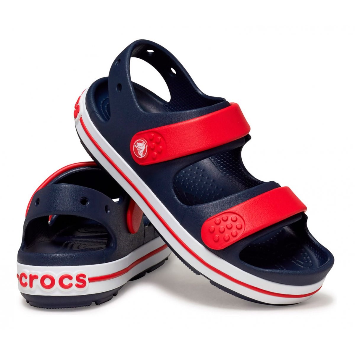 Crocs Unisex Çocuk Sandalet 209423 Navy/Varsity Red