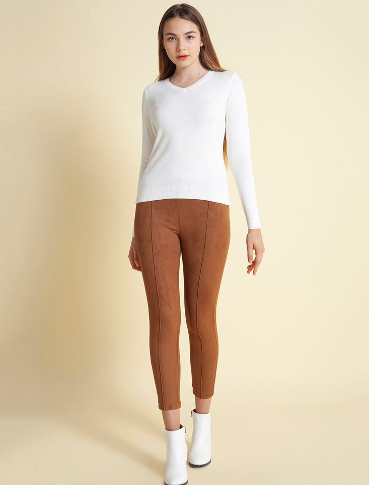 Fashion Friends Kadın Kazak 20K0244B1 Ekru / Ecru