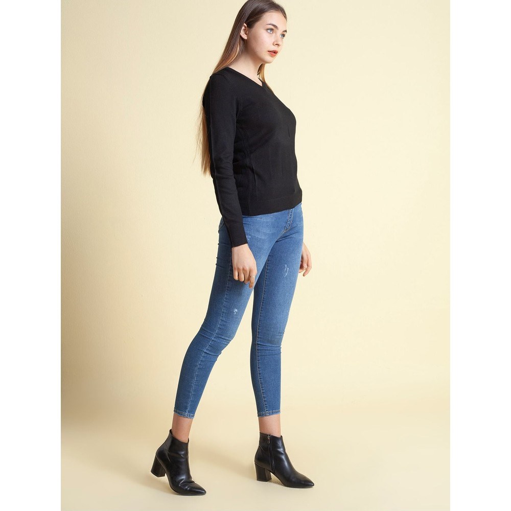 Fashion Friends Kadın Kazak 20K0244B1 Siyah / Black