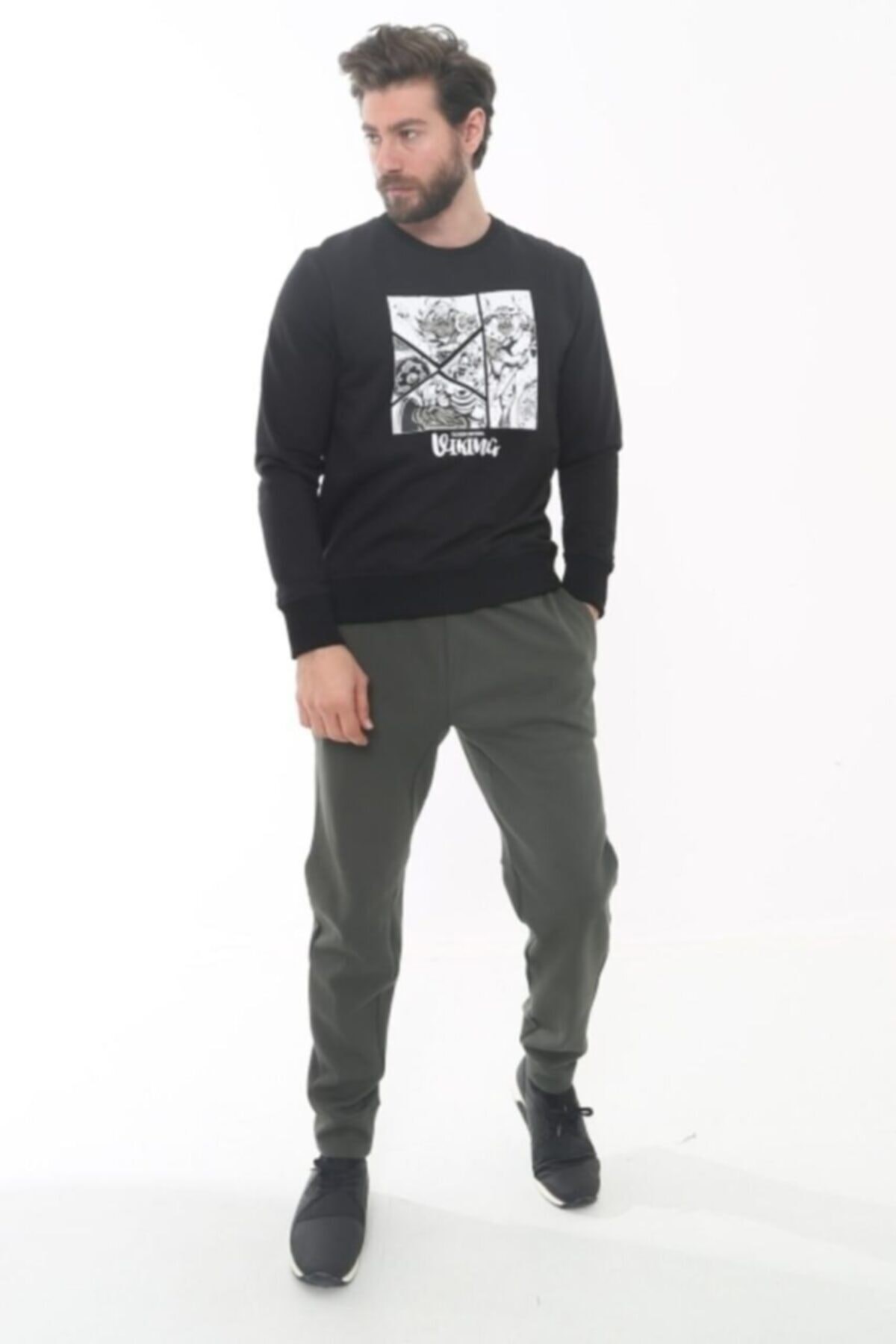 Cazador Erkek S-Shirt 20KCEEO05162 Sıyah