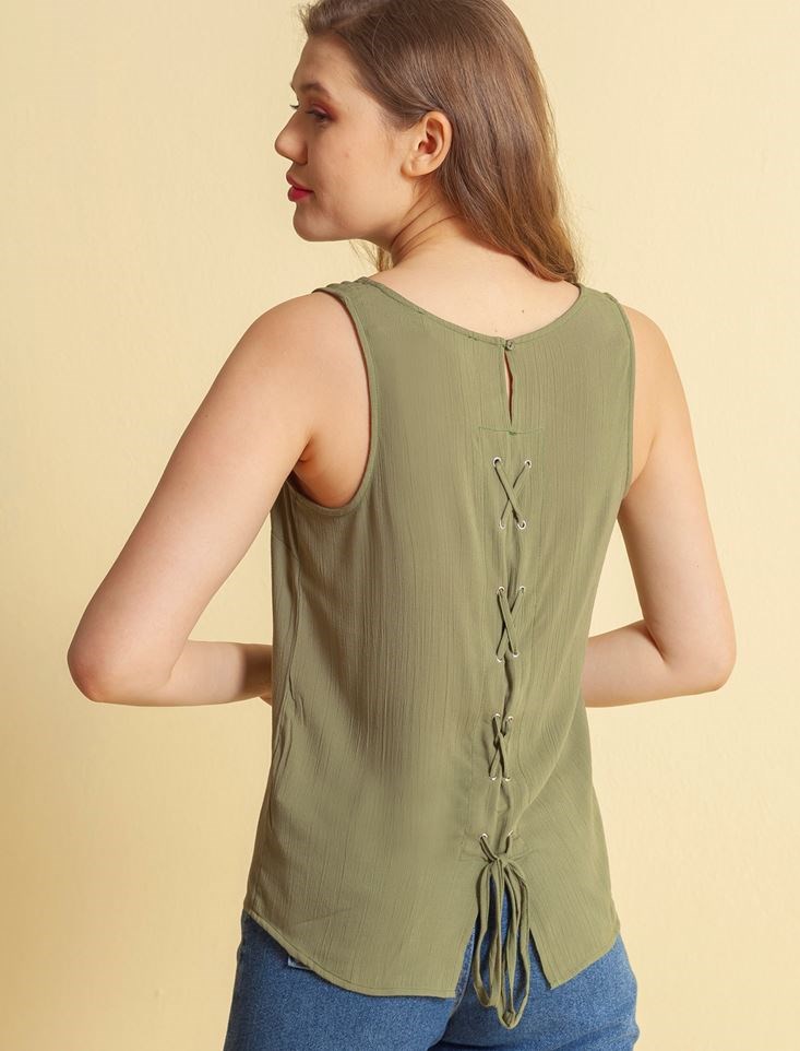 Fashion Friends Kadın Bluz 20Y0098B1 Haki / Khaki