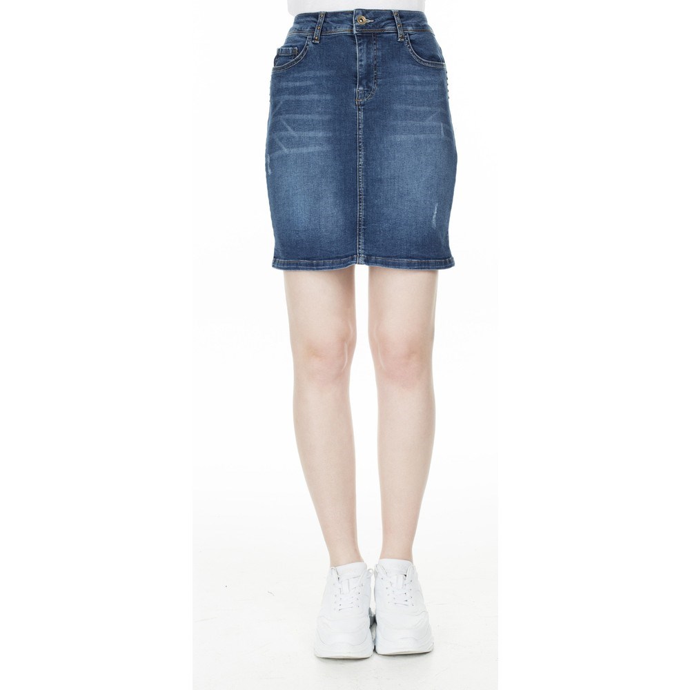 Fashion Friends Kadın Etek 20Y0344B1 Silky Navy Wash