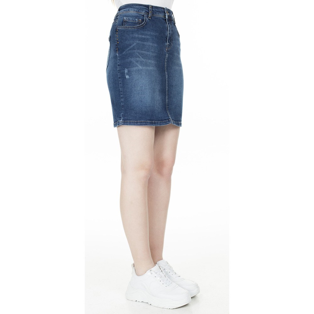 Fashion Friends Kadın Etek 20Y0344B1 Silky Navy Wash