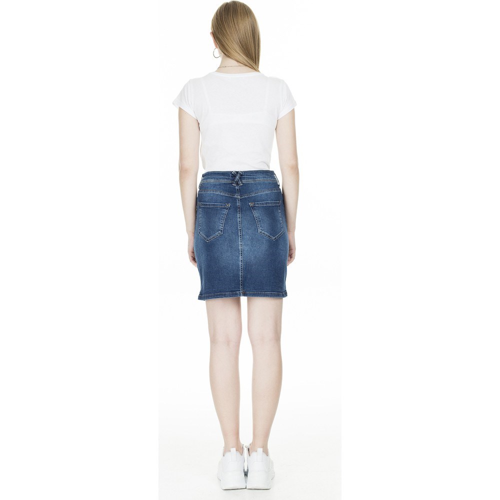 Fashion Friends Kadın Etek 20Y0344B1 Silky Navy Wash