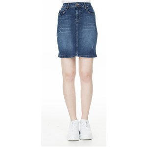 Fashion Friends Kadın Etek 20Y0344B1 Silky Navy Wash