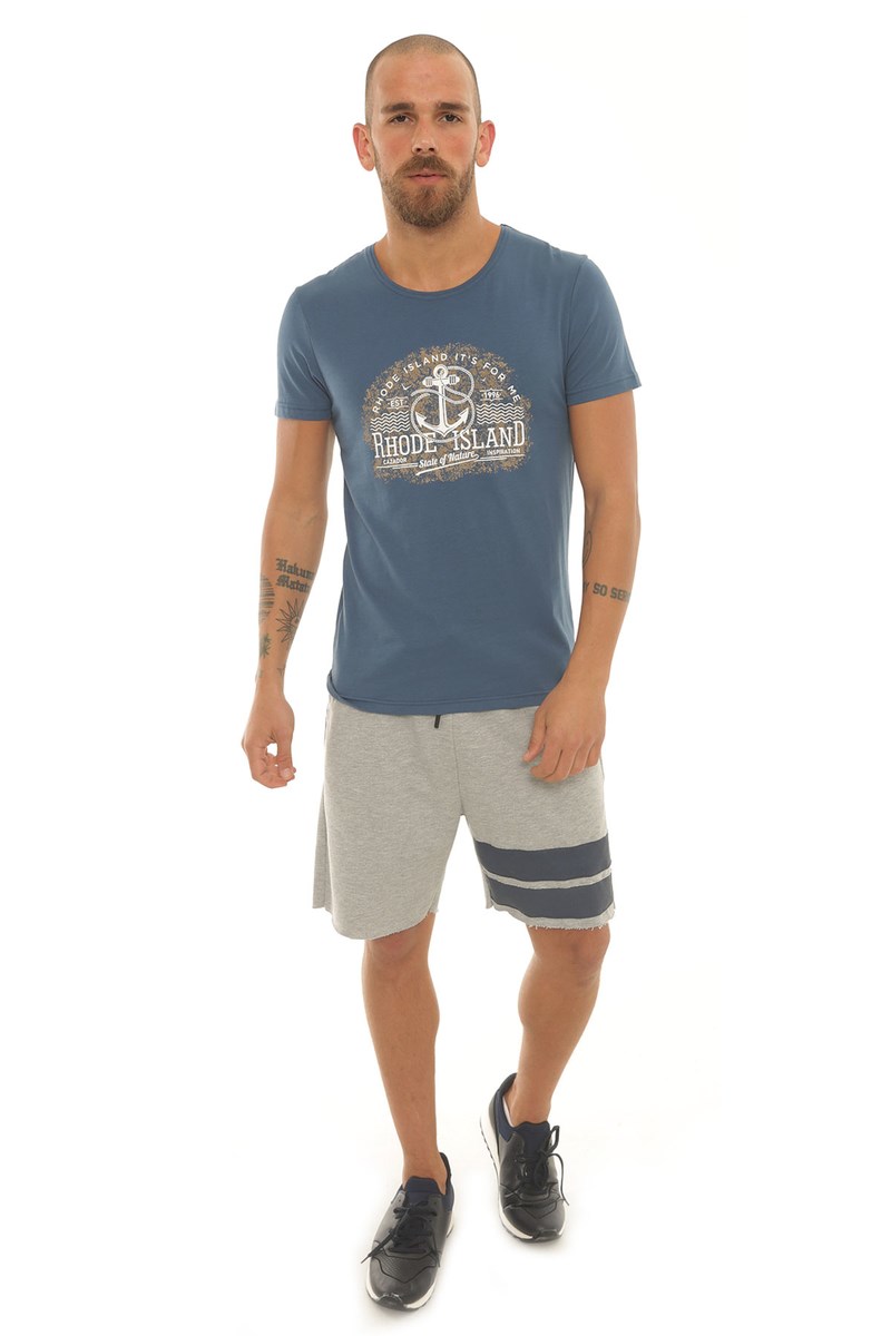 Cazador Erkek T-Shirt 20YCEEO04174 Indıgo