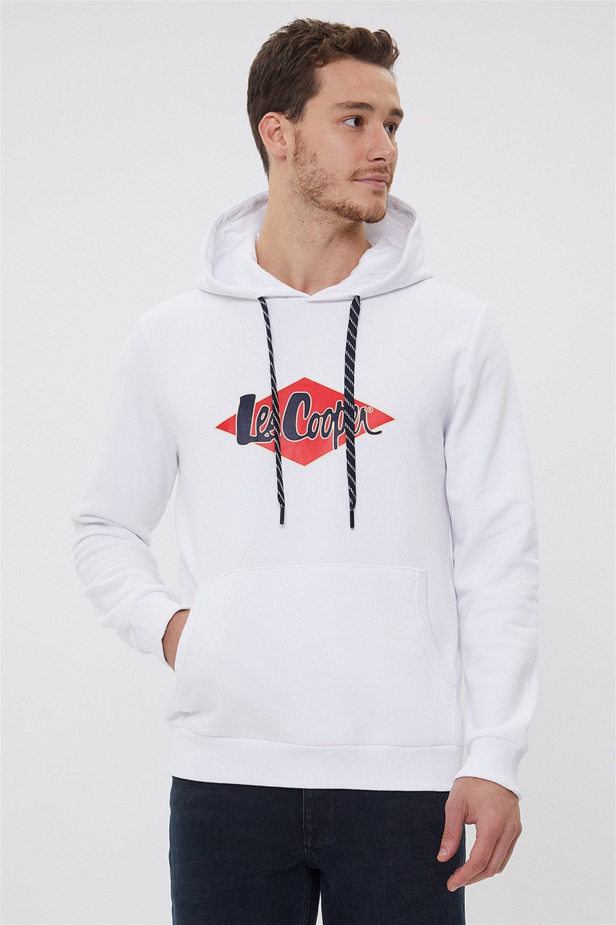 Lee Cooper Erkek S-Shirt 211 LCM 241025 Beyaz