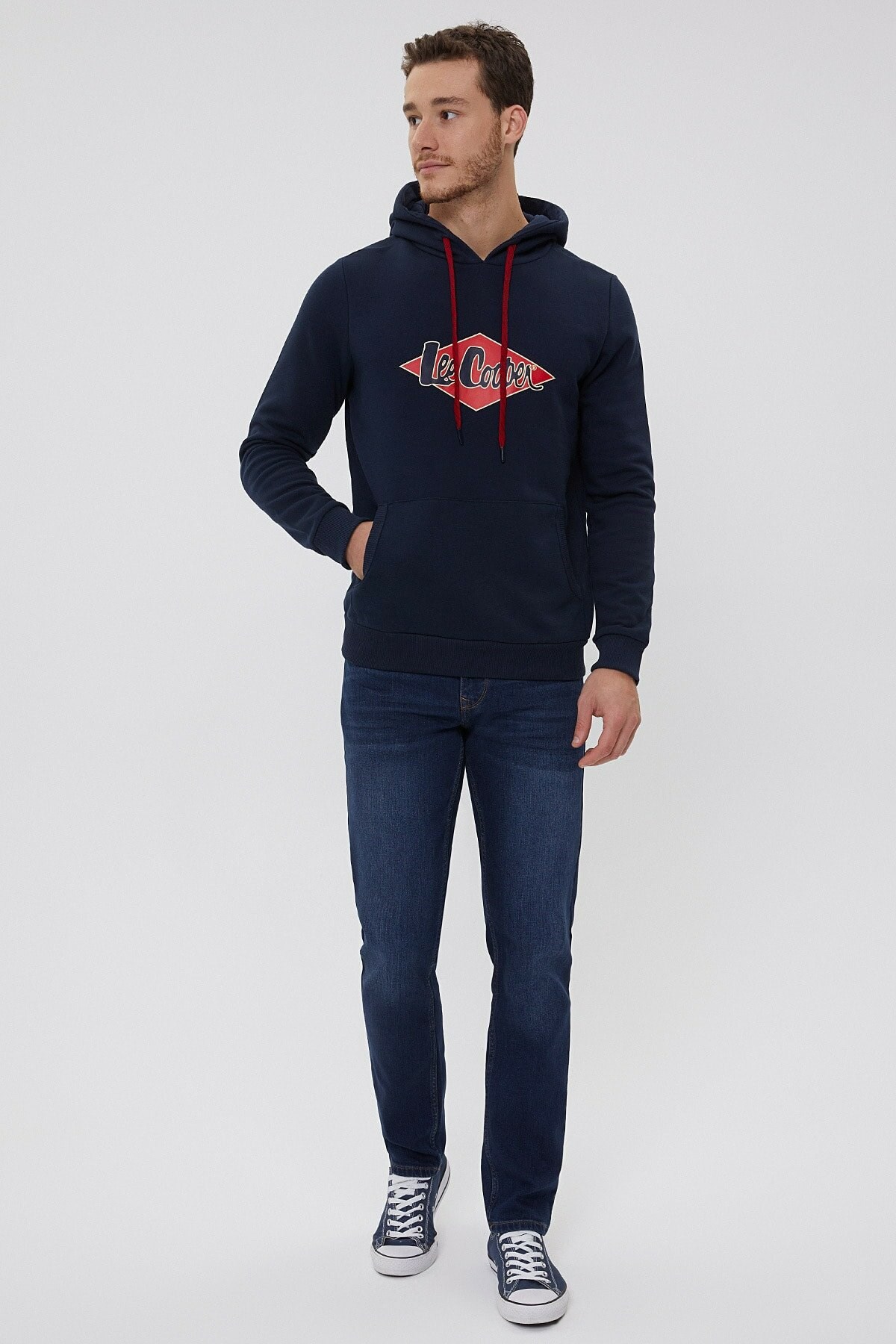 Lee Cooper Erkek S-Shirt 211 LCM 241025 Lacivert