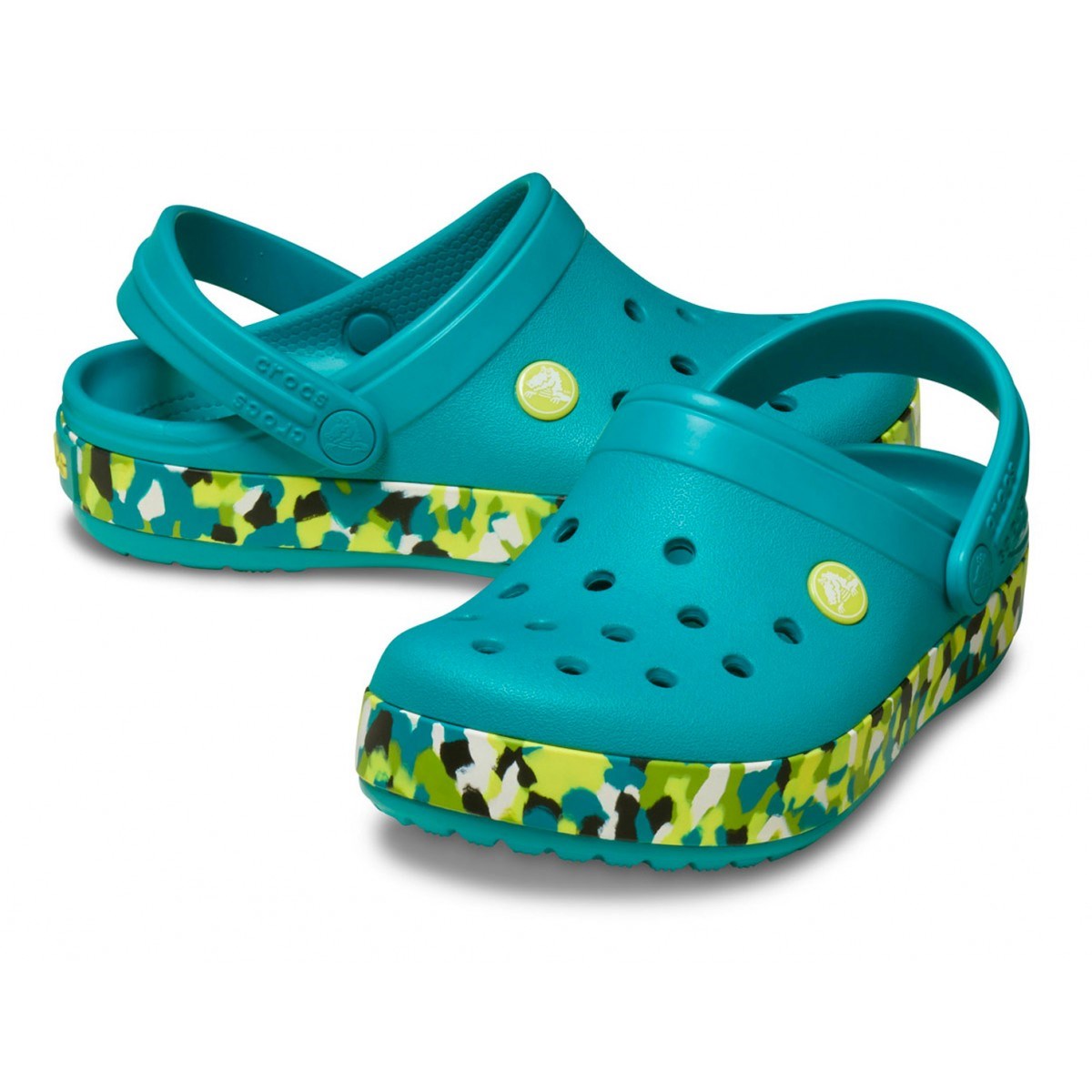 Crocs Unisex Çocuk Terlik 212523 Turbo Teal/Multi