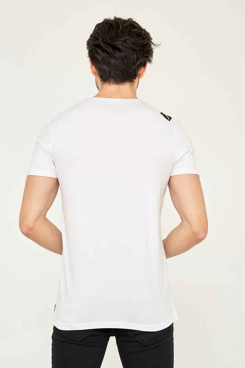 Cazador Erkek T-Shirt 21YCEEO04044 Beyaz