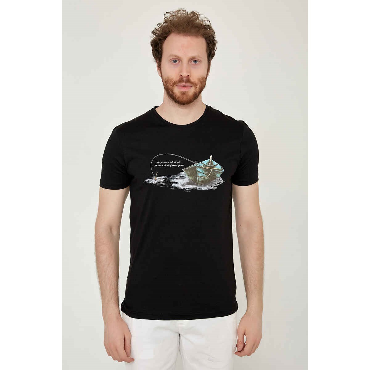 Cazador Erkek T-Shirt 21YCEEO04085 Sıyah