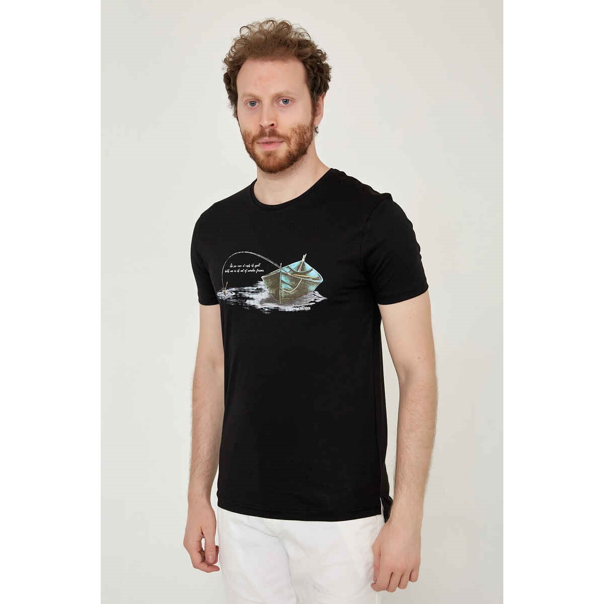 Cazador Erkek T-Shirt 21YCEEO04085 Sıyah