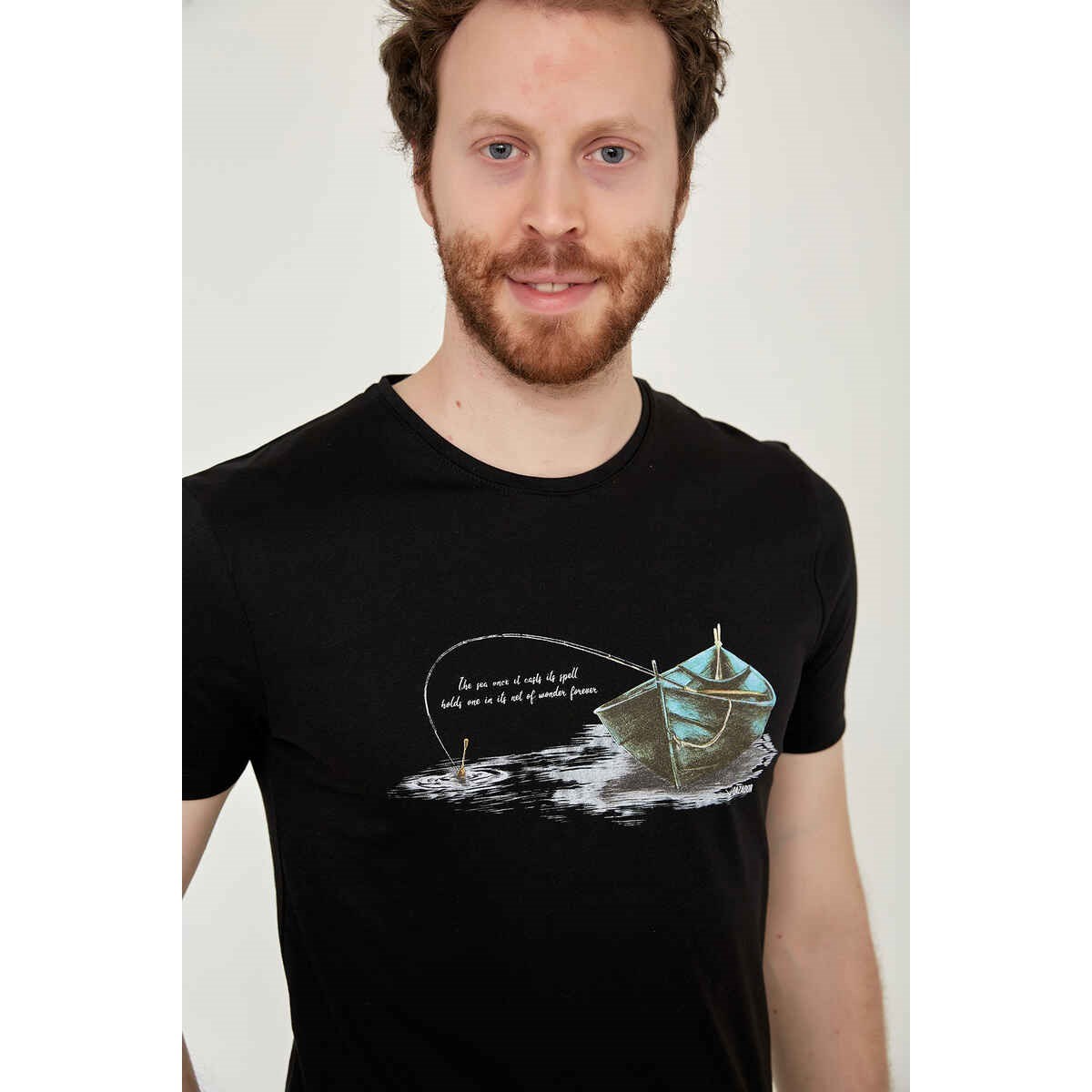 Cazador Erkek T-Shirt 21YCEEO04085 Sıyah
