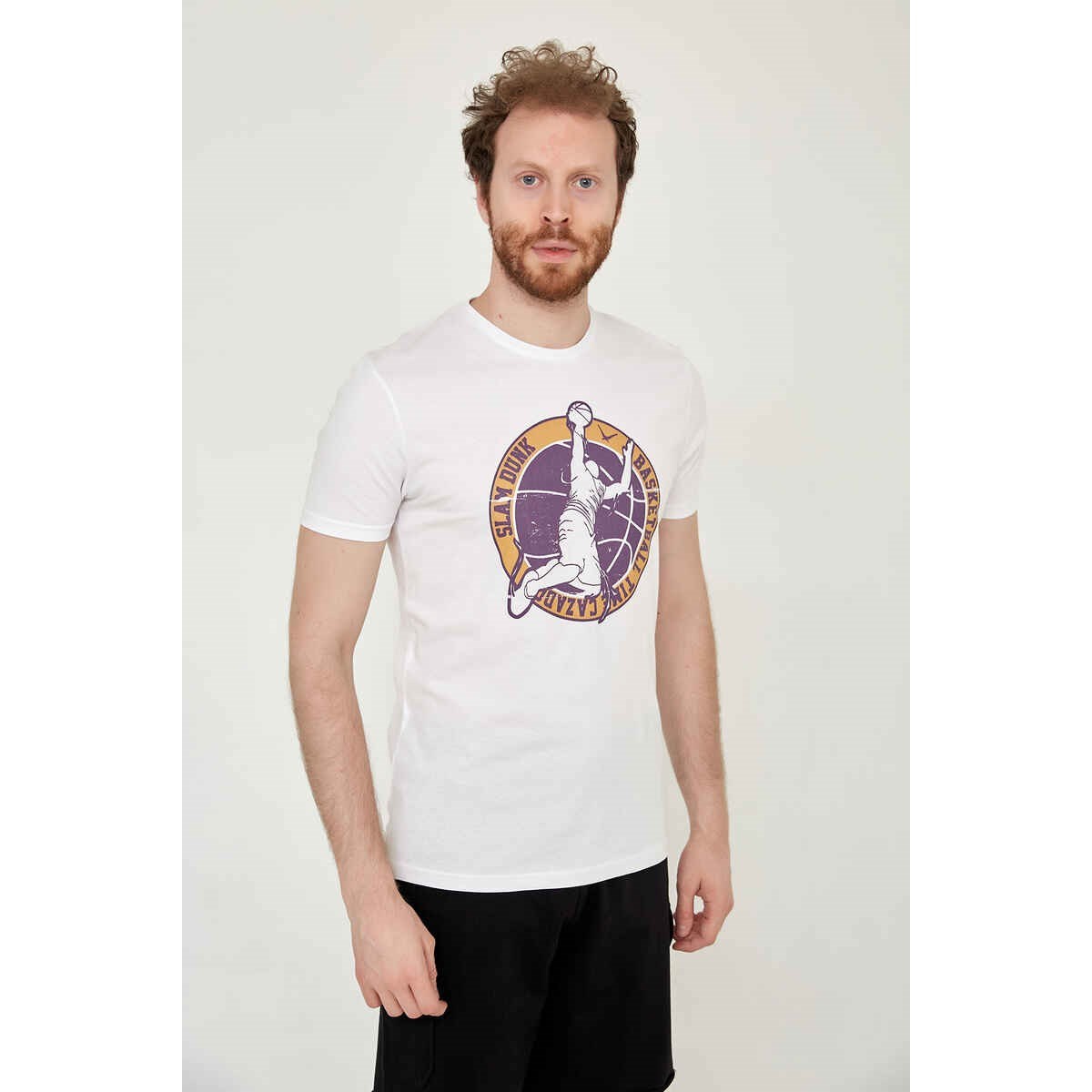 Cazador Erkek T-Shirt 21YCEEO04098 Beyaz