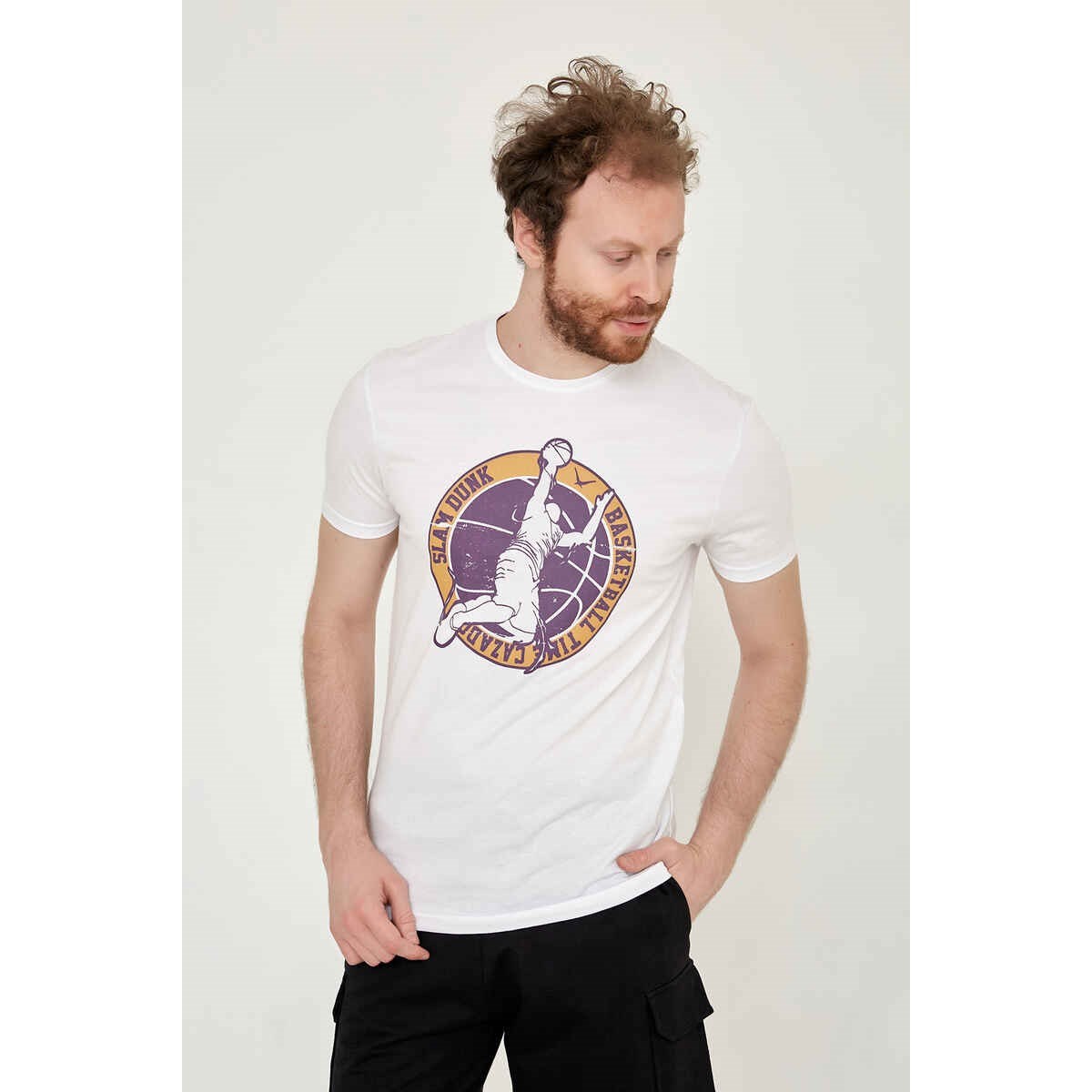Cazador Erkek T-Shirt 21YCEEO04098 Beyaz
