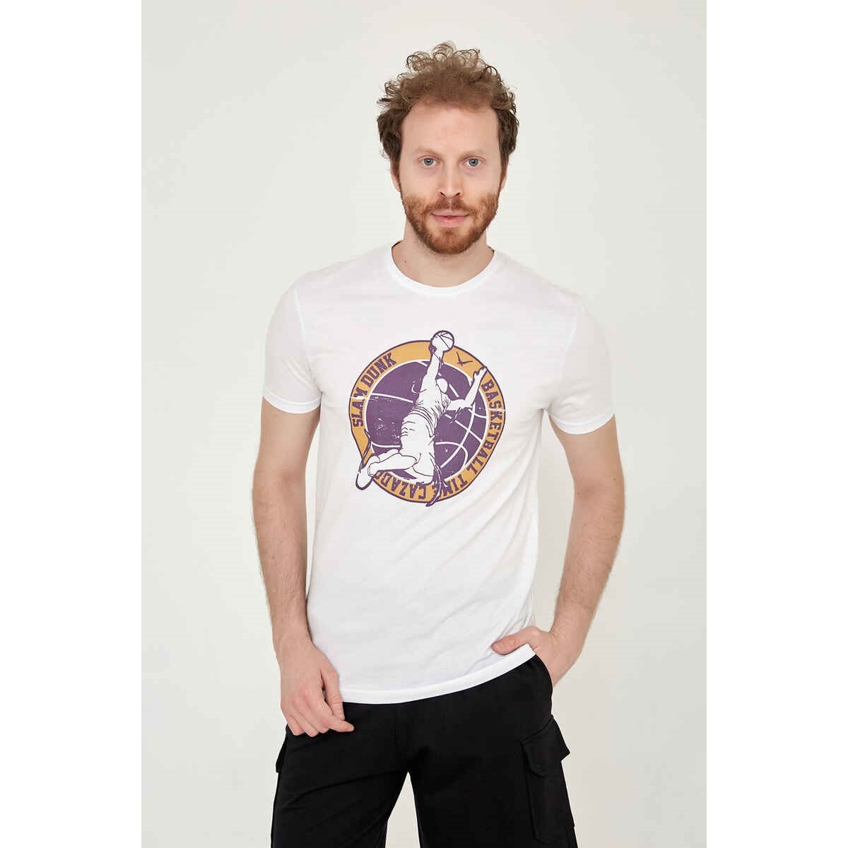 Cazador Erkek T-Shirt 21YCEEO04098 Beyaz