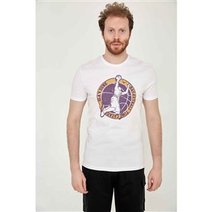 Cazador Erkek T-Shirt 21YCEEO04098 Beyaz